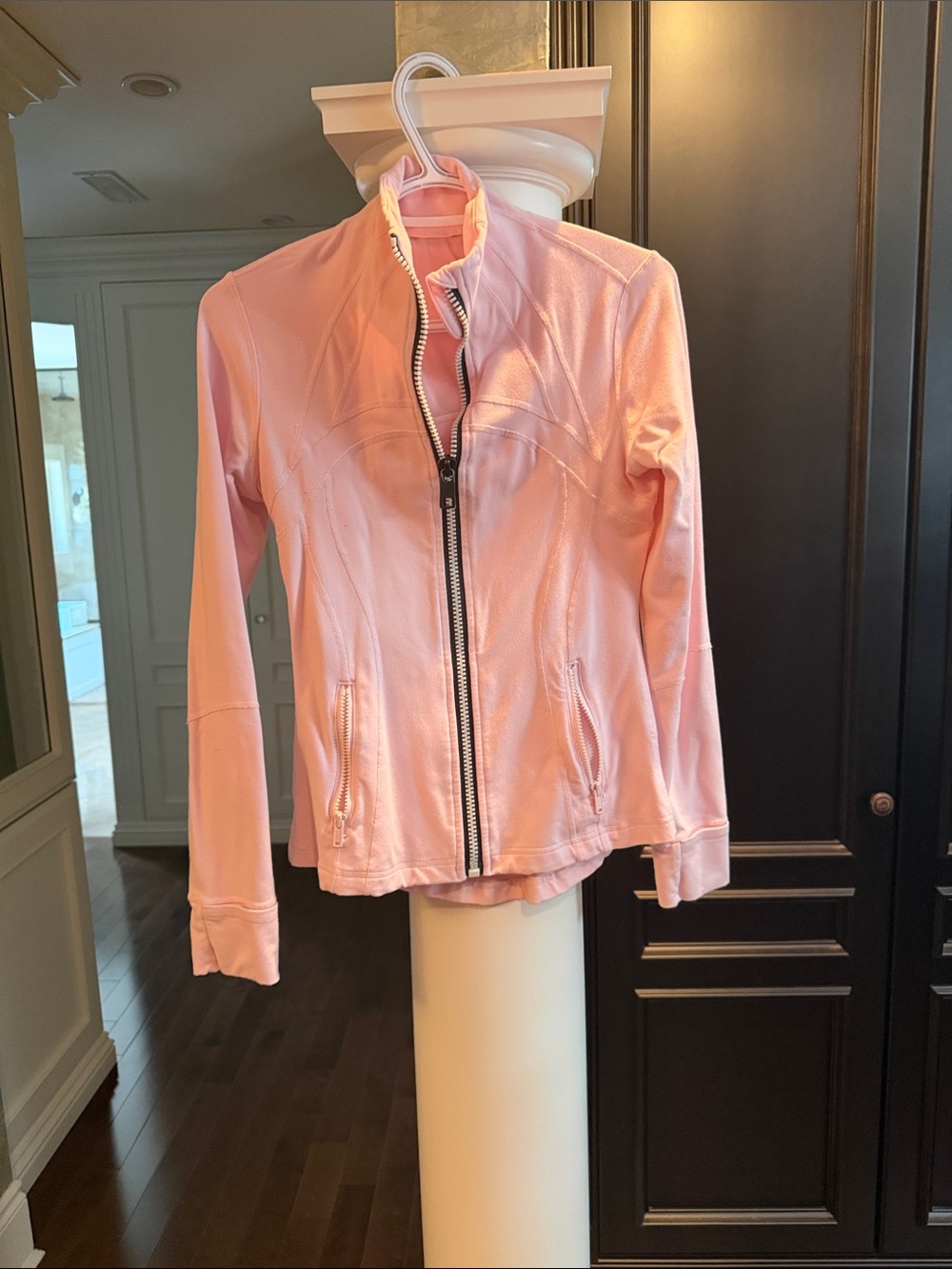 lululemon athletica Light Pink Zip-Up Bomber Jacket